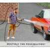 Morvat Heavy-Duty Brass 2-Way Garden Hose Splitter with Extended Metal