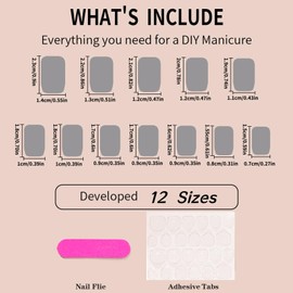 Pack of 24 Fake Nails, Pink White Bow Element Short Square Press on Nails French, Cute Bow Press, White French Tip Press Set, for Nail Technicians Salon, Nail Art Lover DIY