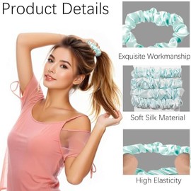 20pcs Ligas Elásticas Para Cabello Scrunchies De Satén,Gomas pelo A