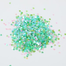 20g Heart Glitter Confetti 3mm Heart-Shaped Confetti Laser Sequins for Party Decoration, DIY Crafts, Premium Nail Art, Body Art Eye Bling