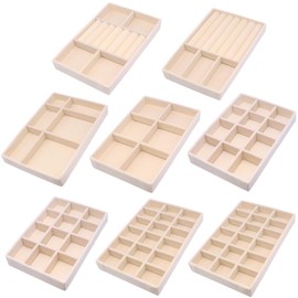 7Color Sky Jewelry Organizer Drawer 8 Set Jewelry Boxes Velvet Jewelry Drawer Organizer Stackable Jewelry Tray for Earring Necklace Display