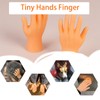 14 Pcs Tiny Finger Hands,Premium Rubber Mini Tiny Finger Hands,Flat
