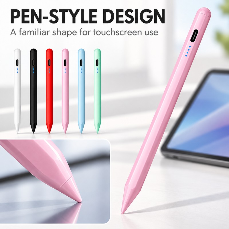Universal Resistive Stylus Pen for Compatible Touchscreen Tablets and Mobile