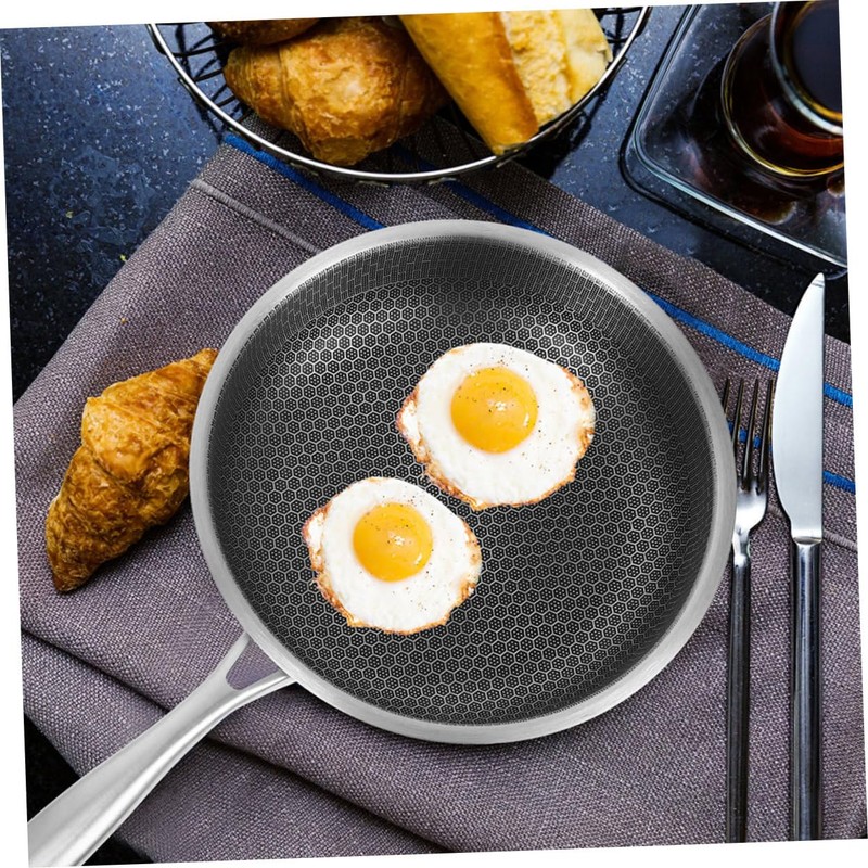 Zerodeko Frypan Nonstick Omelette Pan Small Pan for Eggs Stainless