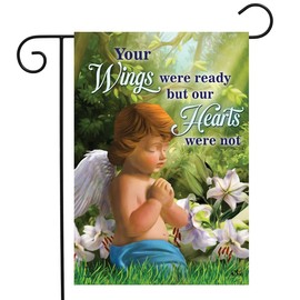 Briarwood Lane Praying Angel Bereavement Garden Flag Inspirational Religious 12.5" x 18"