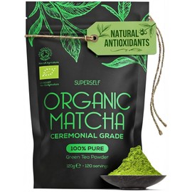 SuperSelf Organic Matcha Powder - Ceremonial Grade 100% Pure