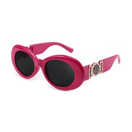 FEISEDY Retro Oval Sunglasses Women Mens 90s Vintage Small Round shades Clout Goggles B2969