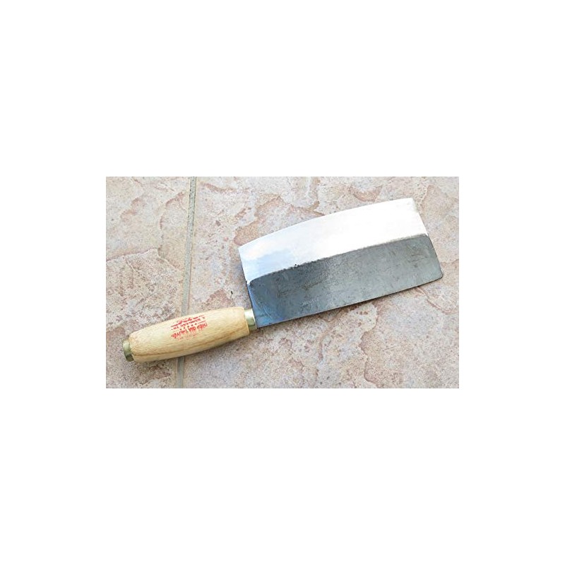 Crude - Chinese Vegetable Cleaver Knife, 7 inch, Carbon Steel,