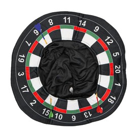CENPEK Dartboard Hat Unisex Costume Dartboard Novelty Sports Accessory Integrated Hood Perfect for Stag Nights, Pub Crawls and Sports Events