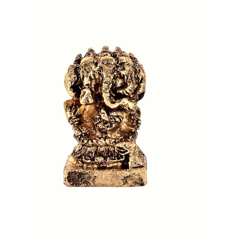 Purpledip Rare Miniature Statue Lord Ganesha In Panchmukhi Avatar: Unique