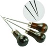 SZCXDKJ 3Pack Awl, Gourd Shape Awl Tailors Awl Wood Handle