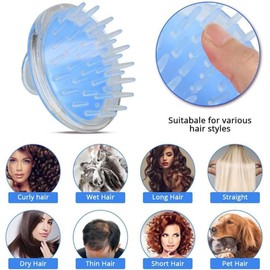 Set de 6 Cepillo Corporal, Cepillo de Ducha, Alfombra de Masaje para Pies, Cepillo para Lavar el Cabello y Cepillo para la Cara, Herramientas de Exfoliación y Masaje Antideslizante