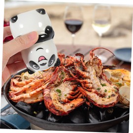 COLLBATH Ceramic Salt Pepper Set Cute Salt Pig Pepper Shaker Seasoning Jars for Kitchen Condiment Containers