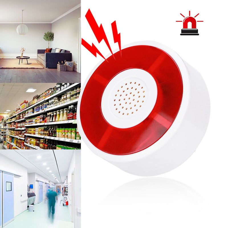 DC 12V LED Flashing Lamp Security Alarm Strobe Signal Warning