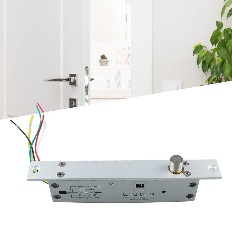Focket DC12V Electric Deadbolt Lock, 5 Lines Electric Deadbolt Lock