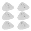 6Pcs PVC D Ring Patch Elastic Rope Set Stainless Steel