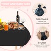 D&Z Silver Disposable Plastic Tablecloth for Rectangle Tables - 12