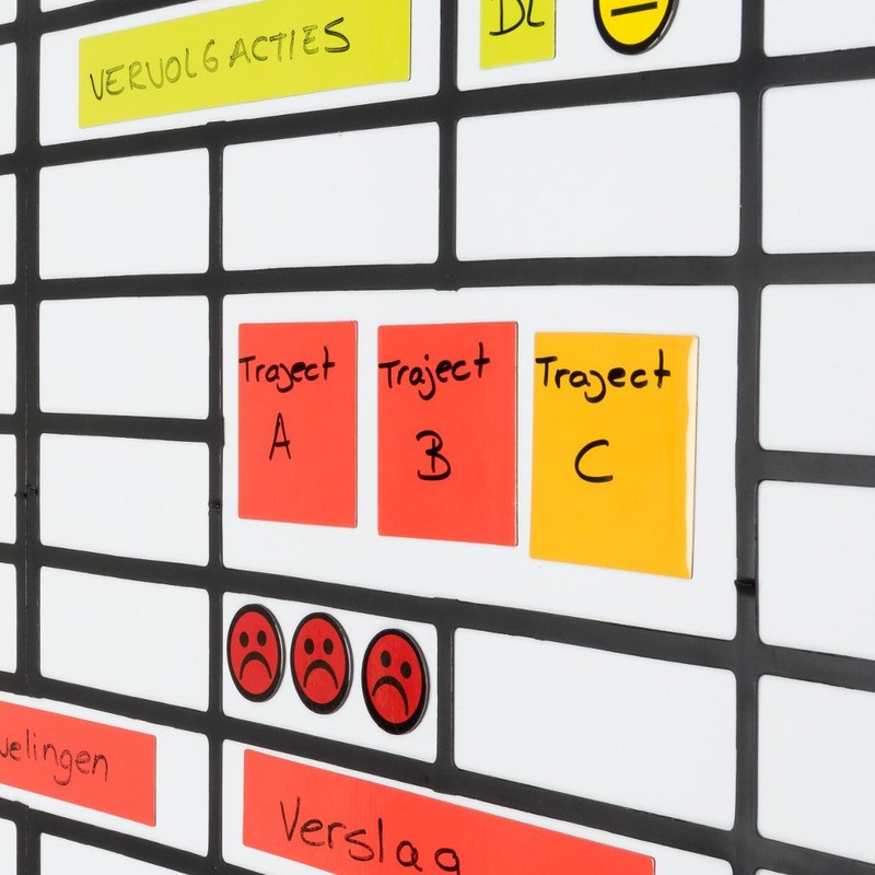 25 Magnetic Notes 2 x 2 Inch - Mix (5