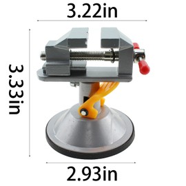 TAODAN 360 Degree Universal Suction Cup Flat Table Vise Aluminium Bench Vise Workbench Vise for Jewellery Making DIY Woodworking Engraving Drilling