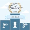 Claire Giles Hatful of Happy Podium Father's Day Card