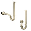 RANDOM Brass P Trap Bathroom Sink U-Shape 1-1/4 inch Sink