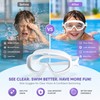 Kids Anti-Fog Swim Goggles with Case – Waterproof Big Frame