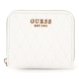 GUESS Betula Small Zip Around Wallet S White, White, Classic