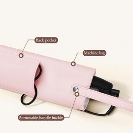 BUBM Hot Iron Holder & Mat, Heat Resistant Hair Tools Travel Bag Portable Organizer Cover Pouch for Curling Irons, Flat Irons, Hair Straightener and Styling Tools(11.4" x 3.5"x 2.8")