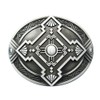 Schnalle123 Belt Buckle Celtic Celtic Shield Viking Cross 3D Look
