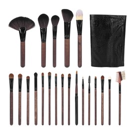 21pcs Makeup Brush Set Wooden Handle Eyeshadow Foundation Blush Brush Cosmetic Tool with Storage Bag