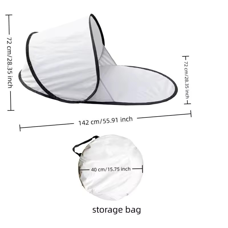 Pop-Up Beach Tent with UV Protection, Instant Automatic Beach Sun
