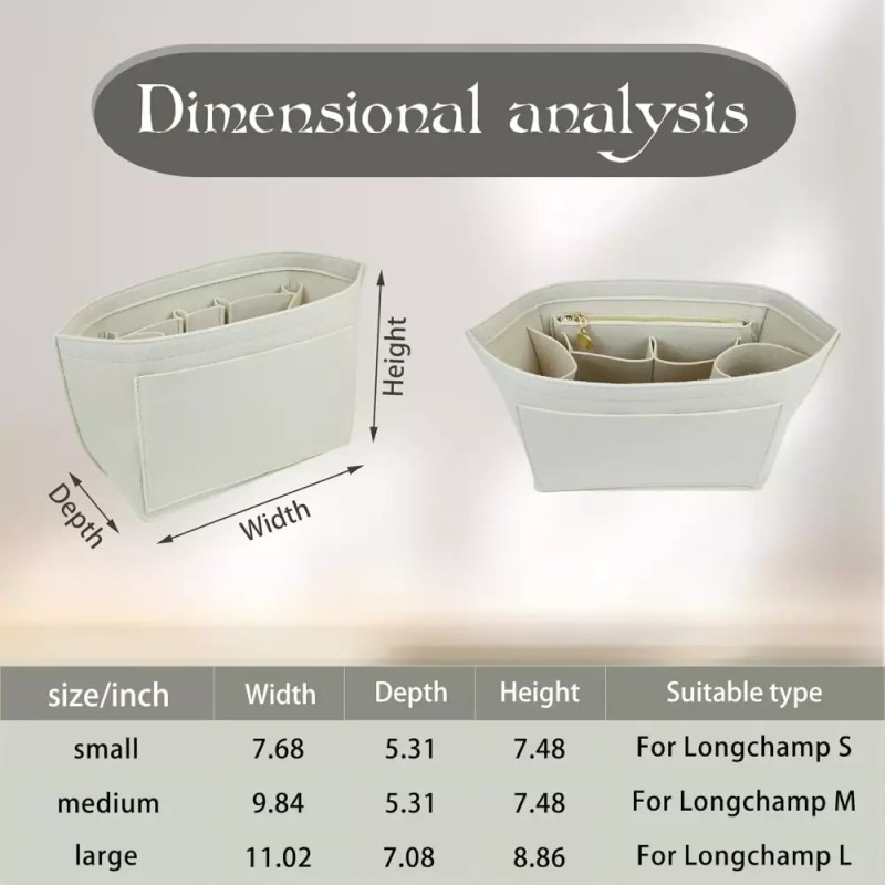 Longchamp 롱샹 프리미엄 펠트 2025베이지-S를 위한 르 플리지 백 지갑