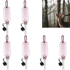 HappyAlley Hunt Scent Dispenser with Replacement Felts Strong Absorbing Deer Urine Wick for Hunting Doe Estrus Absorbing Wicks(6 Sets)