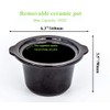 0.65-qt mini Round Slow Cooker, Fondue Melting Pot Warmer with