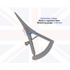 Zamaha UK Castroviejo Caliper Range 0-40MM with Straight Tip, Stainless