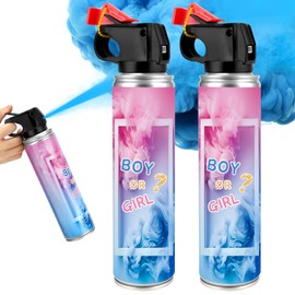 QIYVLOS Gender Reveal Fire Extinguisher 2 Packs, Gender Reveal Smoker Bomb, Gender Reveal Ideas, Baby Boy Reveal Party Ideas for Gender Reveal Decorations (Large, Blue)