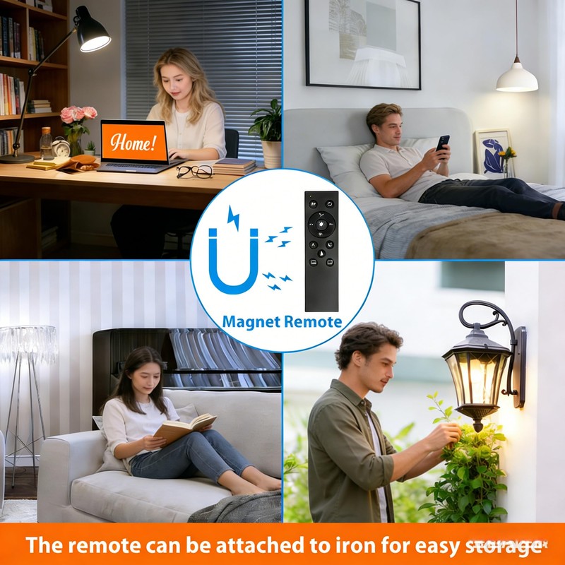 HMYYJT Remote Control Light Bulbs, A19 LED Bulb, 9W LED