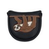 PU Leather Waterproof Golf Club Mallet Putter Covers Protector,Sloth