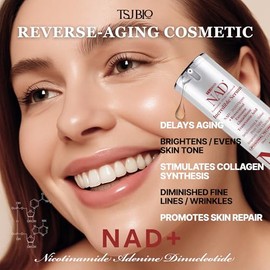 NAD+ Brilliant Brightening Serum - Fórmula avanzada con NAD+ 50,000PPM, resveratrol, exosomas, glutatión y ácido tranexámico