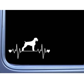 EZ-STIK German Wirehaired Pointer Lifeline M336 8 inch Sticker Decal dog wirehair
