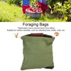 Leather Canvas Foraging Pouch Belt Fruit Picking Bag for Camping
