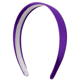 MDSTYLE Headband for Women and Girls - 1 inch Hairband - Hair Accessories, Hard Headbands, Satin Hairbands (Purple, 1 inch)