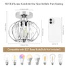 FRIDEKO HOME FRIDEKO HOME Mini Crystal Ceiling Lamp Chrome, Modern