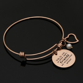 Sunflower Jewellery Friendship Best Friends Bracelet Side By Side Or Miles Apart -Long Distance Friendship Gifts