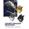 Bandmax Dragon Ring Men's Stainless Steel Rings Dragon Band Ring