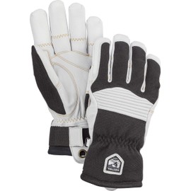HESTRA Army Leather Couloir Gloves, Black/White, 8