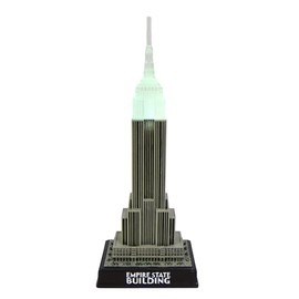 ZIZO New York Breath Taking Empire State Building Replica LED Light up 10" New York City NYC Souvenir Empire State Building Replica Statue of Liberty New York Figurine and Decoration FG264