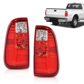 GRAND ORANGE Tail Lights Compatible with Ford F250 F350 F450 F550 Super Duty 2008-2016 Driver and Passenger Side W/o Bulb Rear Lights