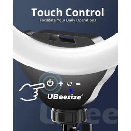 UBeesize 12'' Selfie Ring Light with 62’’ Tripod Stand for Video Recording, Live Streaming(YouTube, Instagram, TIK Tok), Compatible with Phones, Cameras and Webcams