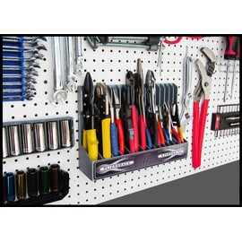 Plyworx Pliersrack PLR15 Plier Organizer - Sturdy Plastic 15 Pliers Holder For Tool Box or Pegboad Organization, Plier Rack Tool Organizers For Toolboxes And Storage
